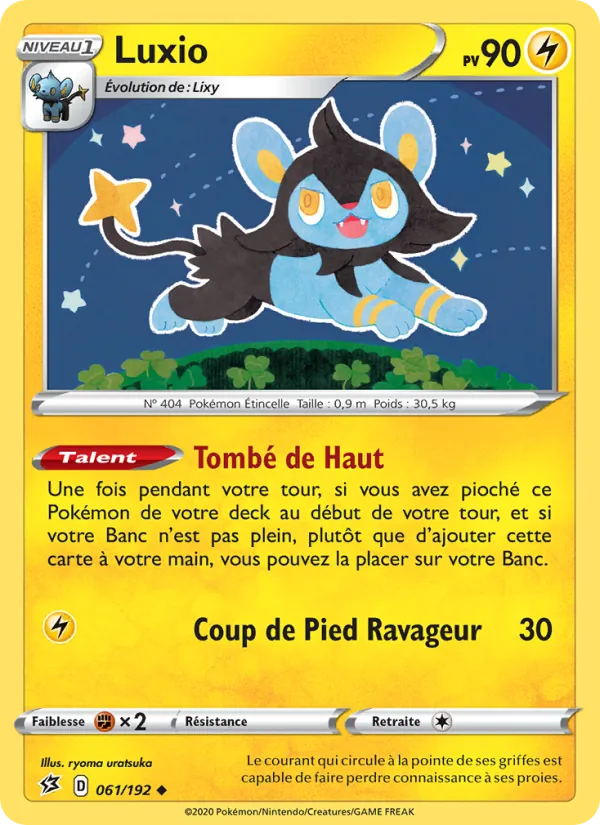 Carte Pokémon Luxio de l'extension Clash des Rebelles