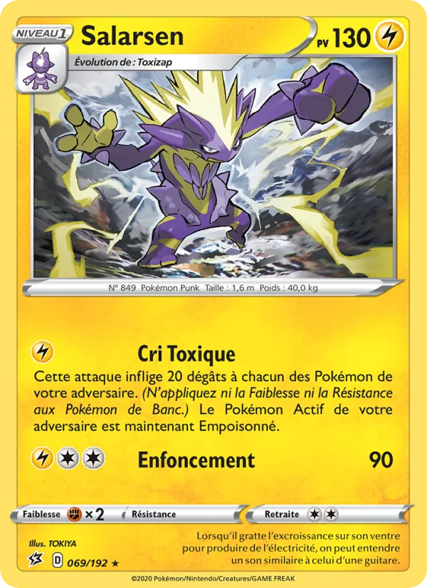 Carte Pokémon Salarsen de l'extension Clash des Rebelles