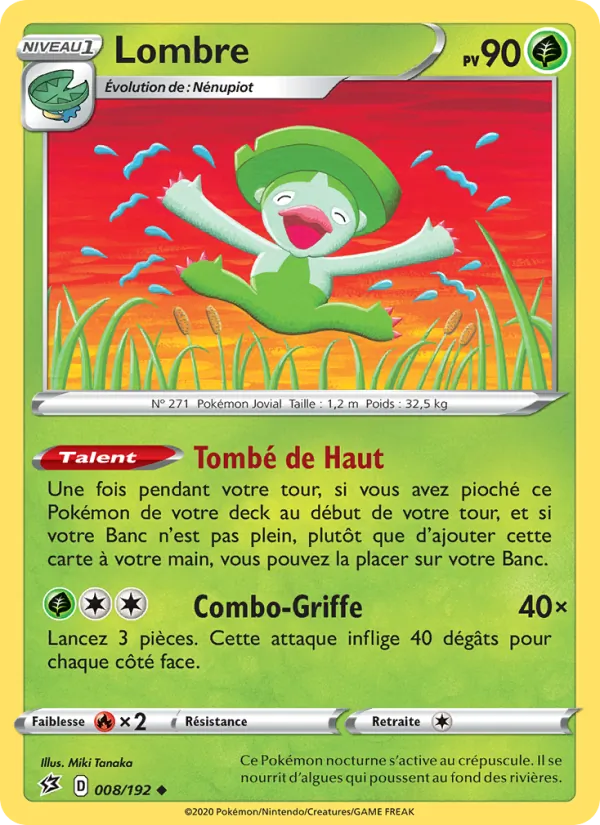 Carte Pokémon Lombre de l'extension Clash des Rebelles