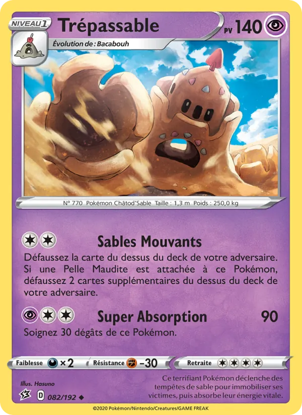 Carte Pokémon Trépassable de l'extension Clash des Rebelles