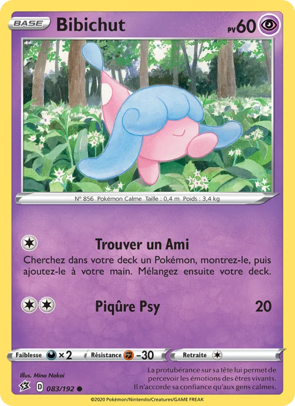 Carte Pokémon Bibichut de l'extension Clash des Rebelles