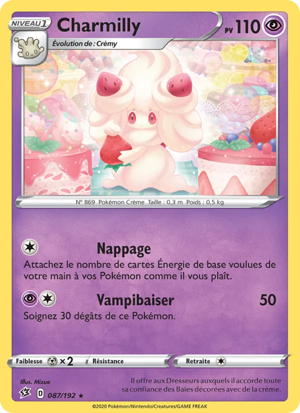 Carte Pokémon Charmilly de l'extension Clash des Rebelles