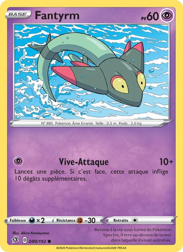 Carte Pokémon Fantyrm de l'extension Clash des Rebelles