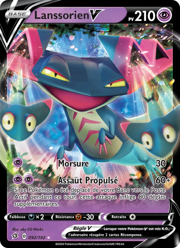 Carte Pokémon Lanssorien V de l'extension Clash des Rebelles