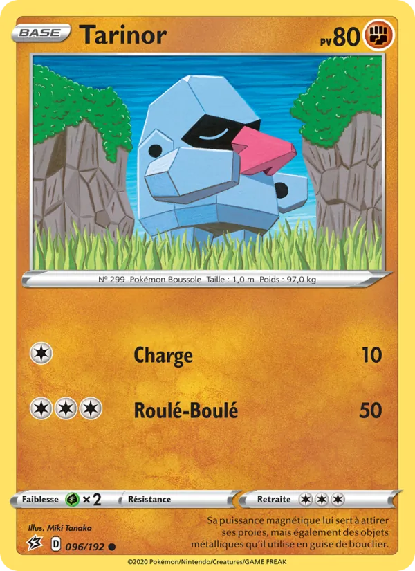 Carte Pokémon Tarinor de l'extension Clash des Rebelles