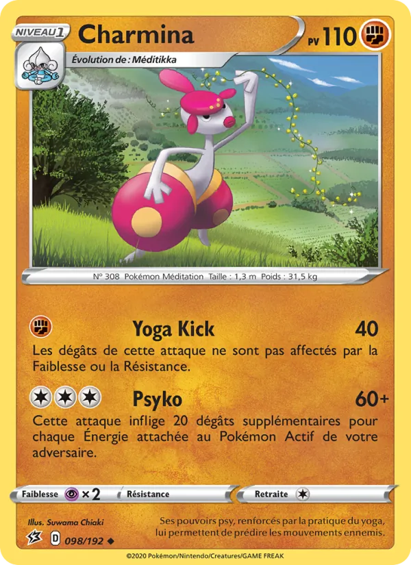 Carte Pokémon Charmina de l'extension Clash des Rebelles
