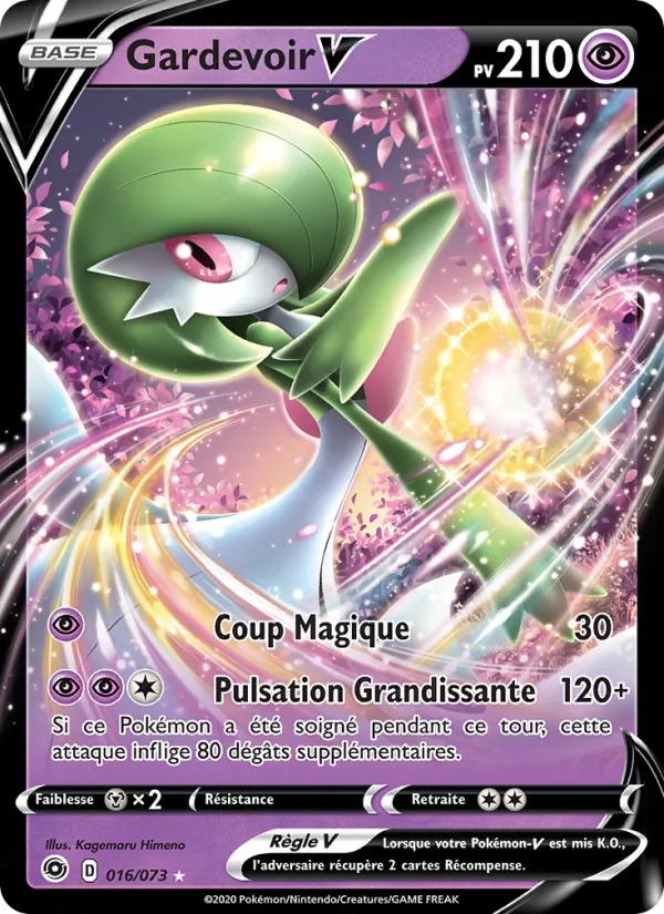 Carte Pokémon Gardevoir V de l'extension La Voie du Maître