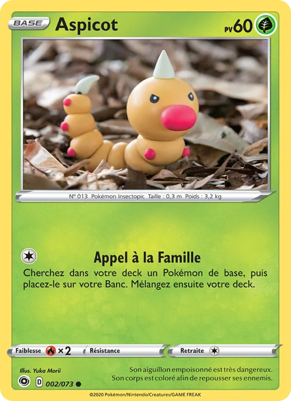 Carte Pokémon Aspicot de l'extension La Voie du Maître