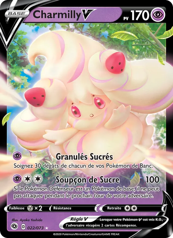 Carte Pokémon Charmilly V de l'extension La Voie du Maître