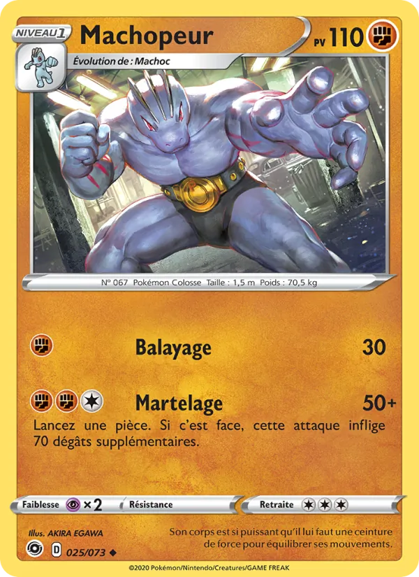 Carte Pokémon Machopeur de l'extension La Voie du Maître