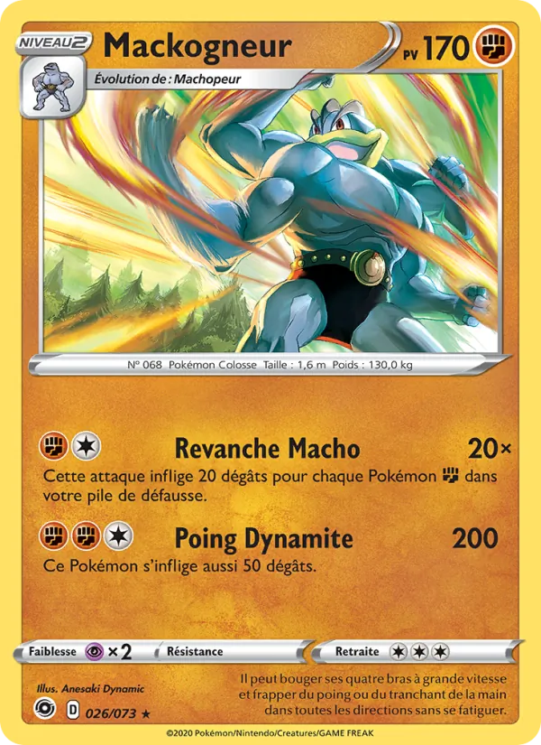 Carte Pokémon Mackogneur de l'extension La Voie du Maître