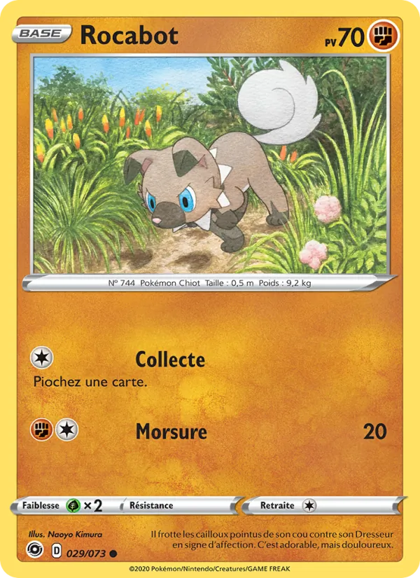 Carte Pokémon Rocabot de l'extension La Voie du Maître