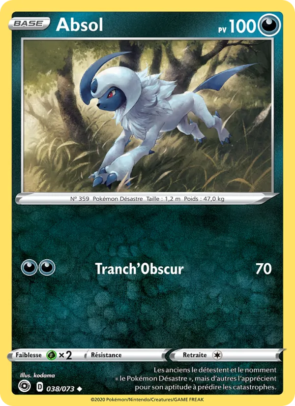 Carte Pokémon Absol de l'extension La Voie du Maître