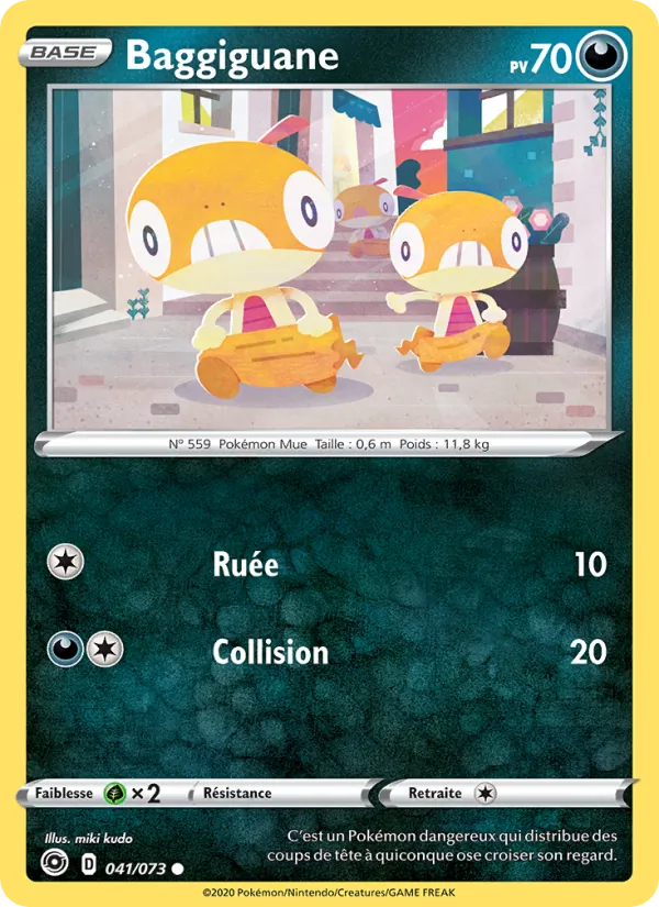 Carte Pokémon Baggiguane de l'extension La Voie du Maître