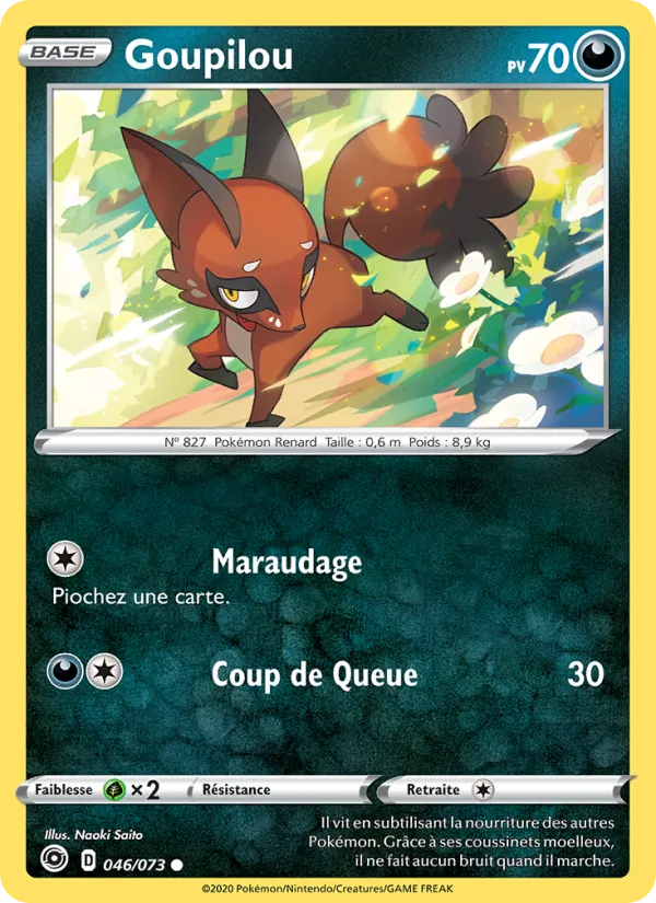 Carte Pokémon Goupilou de l'extension La Voie du Maître