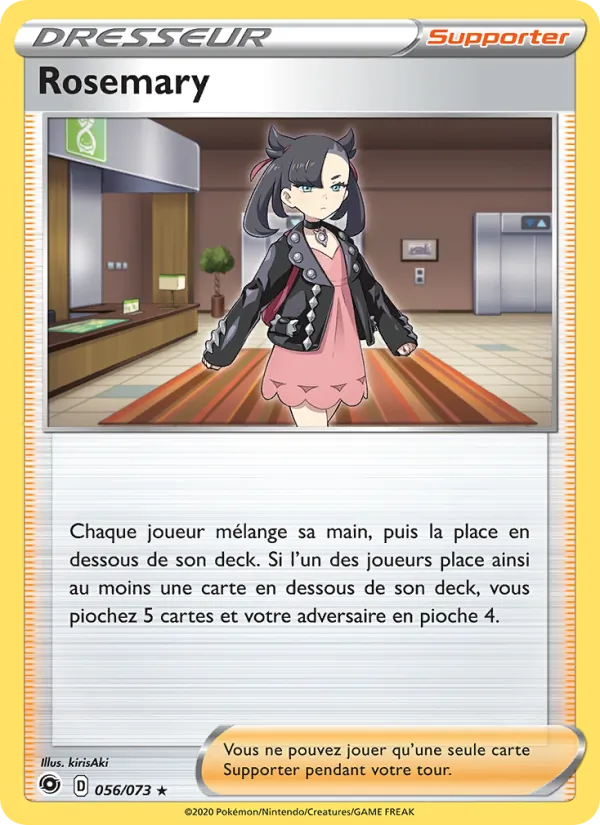 Carte Pokémon Rosemary de l'extension La Voie du Maître