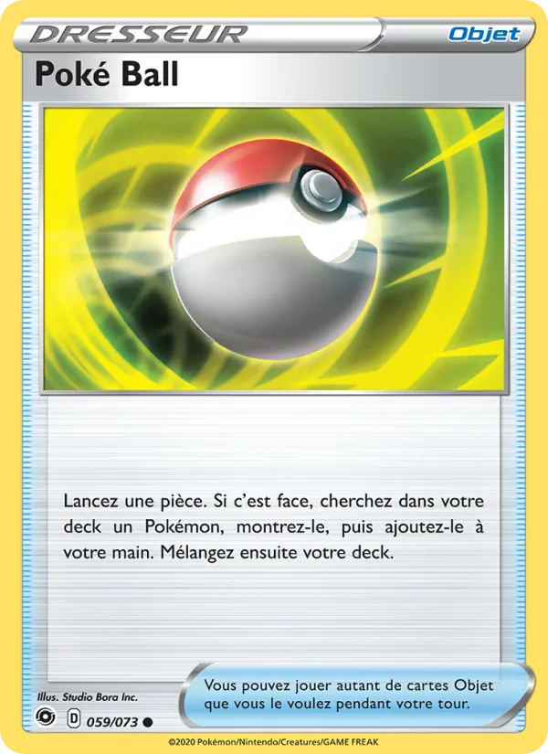 Carte Pokémon Poké Ball de l'extension La Voie du Maître
