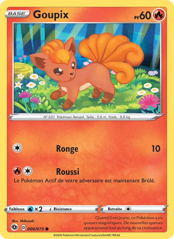 Carte Pokémon Goupix de l'extension La Voie du Maître