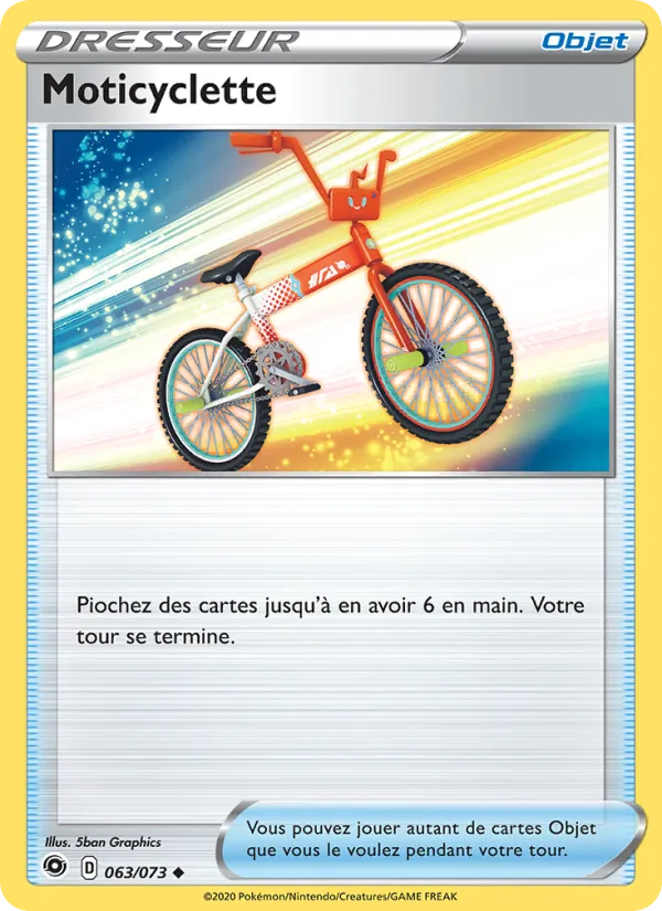 Carte Pokémon Moticyclette de l'extension La Voie du Maître