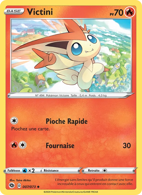 Carte Pokémon Victini de l'extension La Voie du Maître