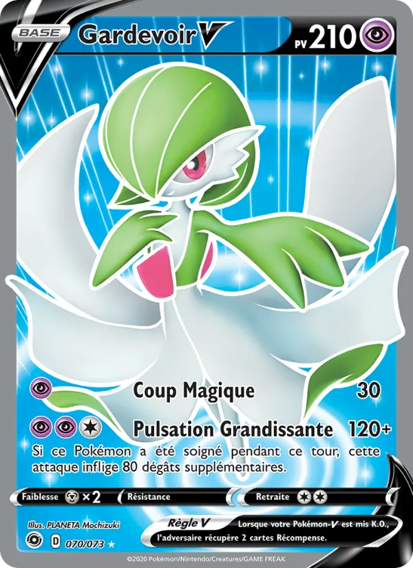 Carte Pokémon Gardevoir V de l'extension La Voie du Maître
