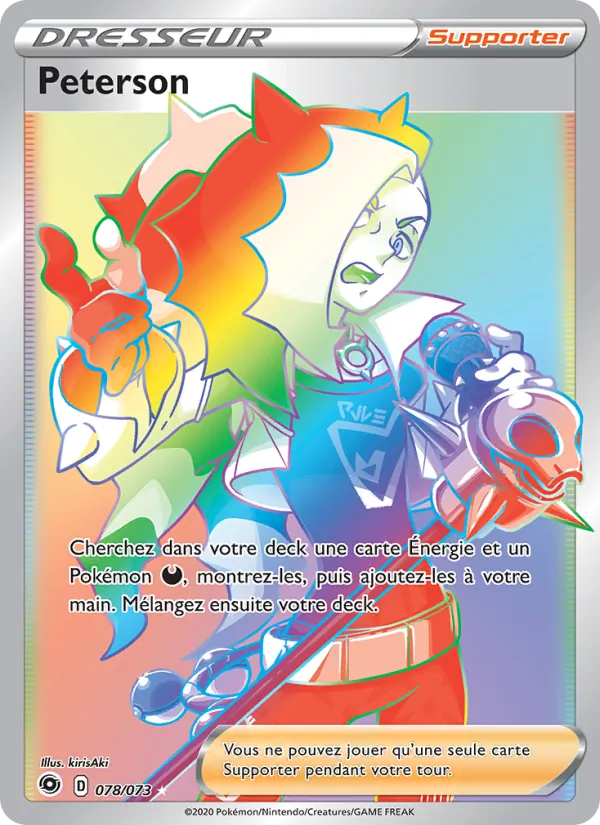 Carte Pokémon Peterson de l'extension La Voie du Maître