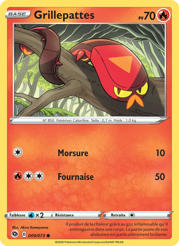 Carte Pokémon Grillepattes de l'extension La Voie du Maître