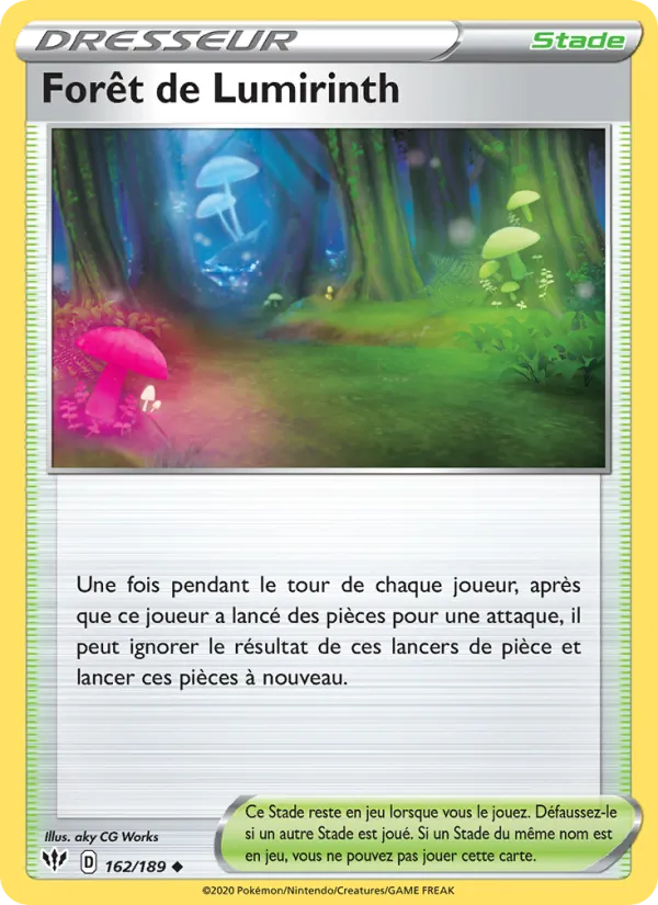 Carte Pokémon Forêt de Lumirinth de l'extension Ténèbres Embrasées