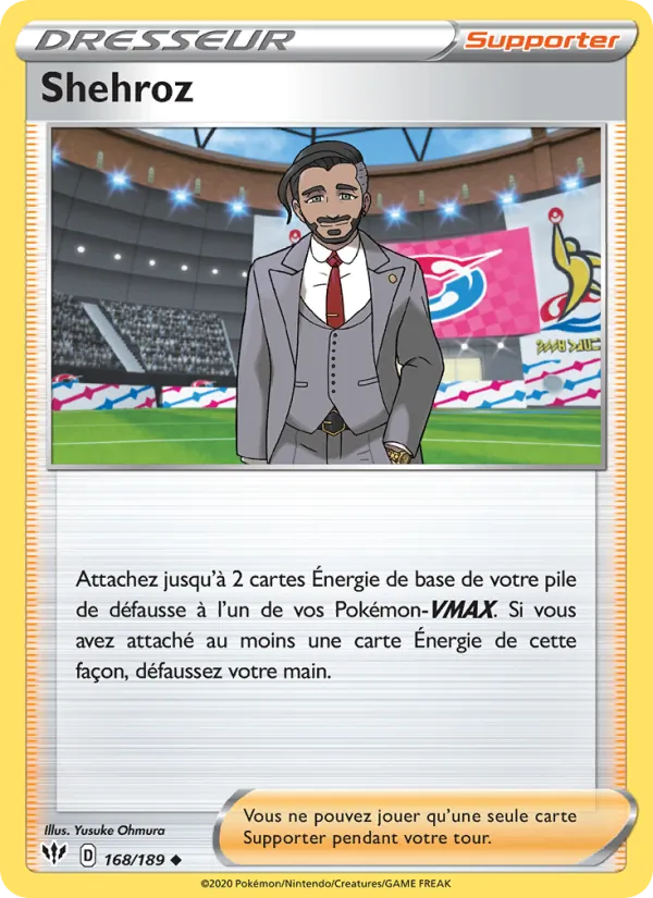 Carte Pokémon Shehroz de l'extension Ténèbres Embrasées