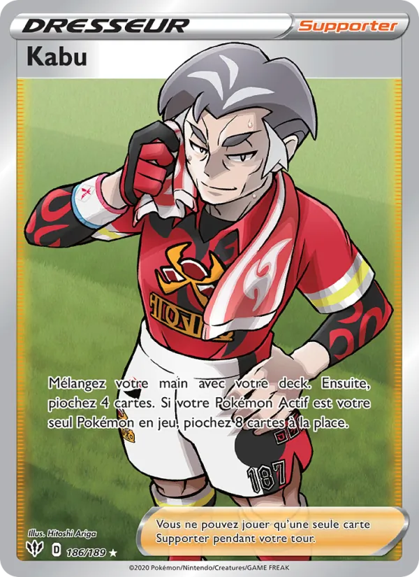 Carte Pokémon Kabu de l'extension Ténèbres Embrasées