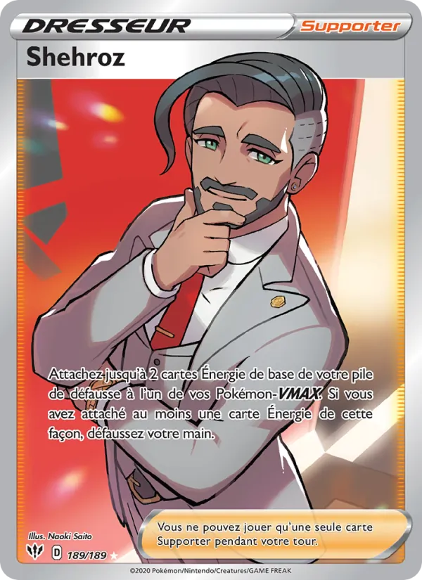 Carte Pokémon Shehroz de l'extension Ténèbres Embrasées