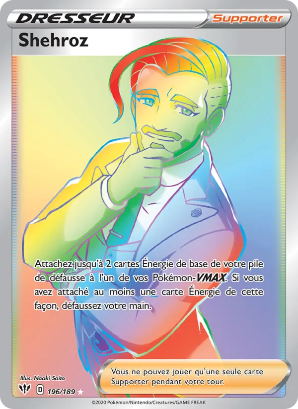 Carte Pokémon Shehroz de l'extension Ténèbres Embrasées