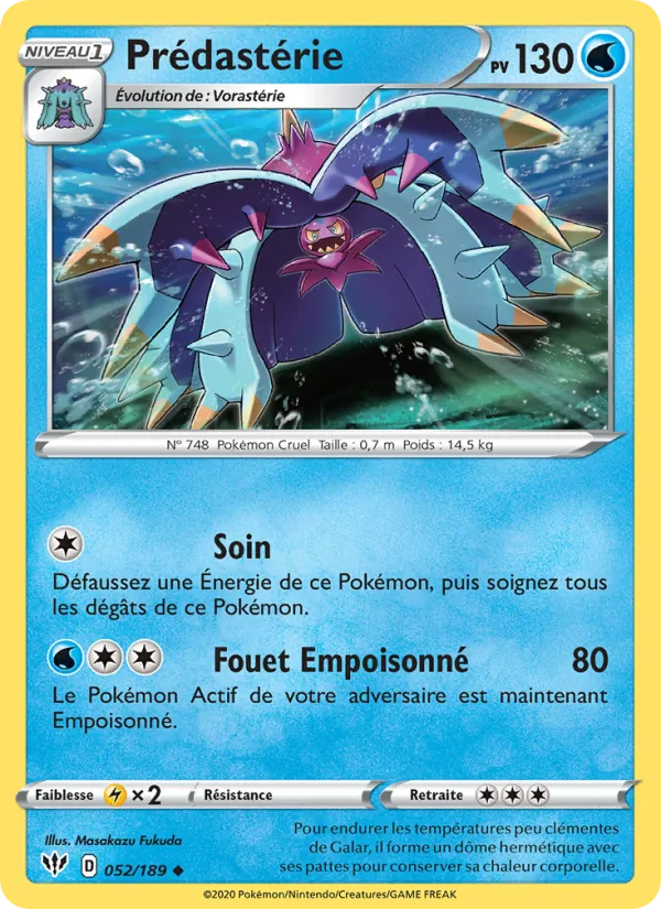 Carte Pokémon Prédastérie de l'extension Ténèbres Embrasées