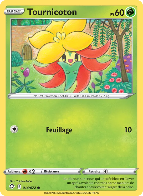 Carte Pokémon Tournicoton de l'extension Destinées Radieuses