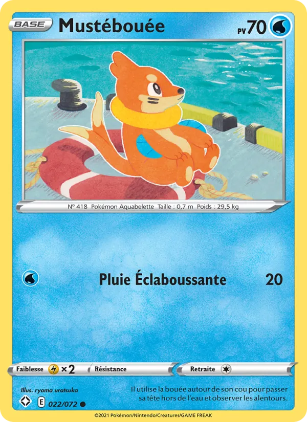 Carte Pokémon Mustébouée de l'extension Destinées Radieuses