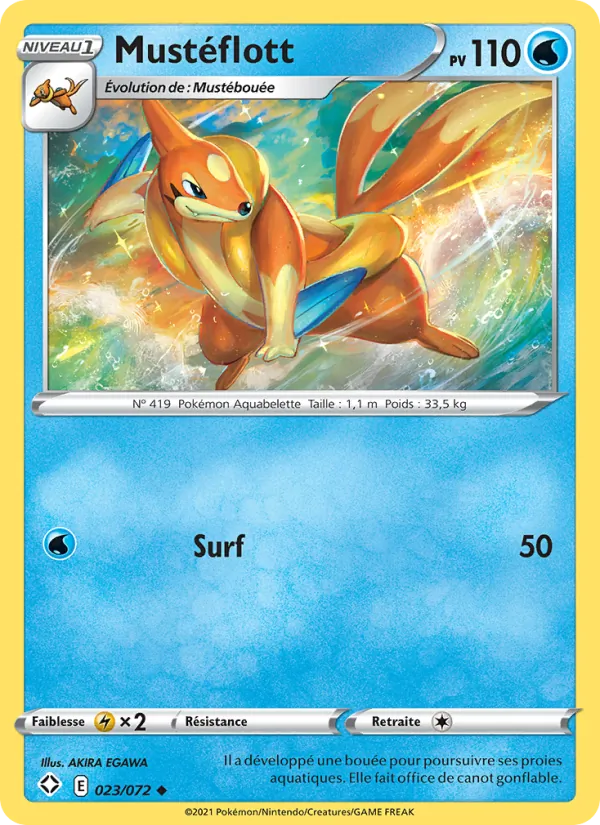 Carte Pokémon Mustéflott de l'extension Destinées Radieuses