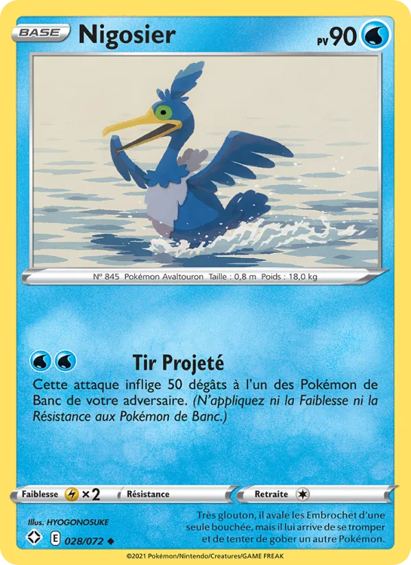 Carte Pokémon Nigosier de l'extension Destinées Radieuses
