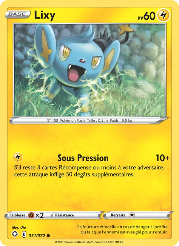 Carte Pokémon Lixy de l'extension Destinées Radieuses