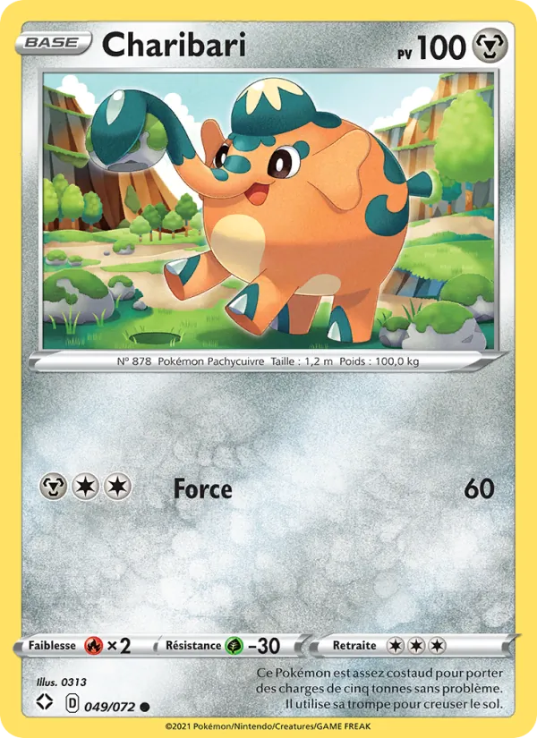 Carte Pokémon Charibari de l'extension Destinées Radieuses