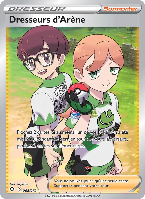 Carte Pokémon Dresseurs d'Arène de l'extension Destinées Radieuses