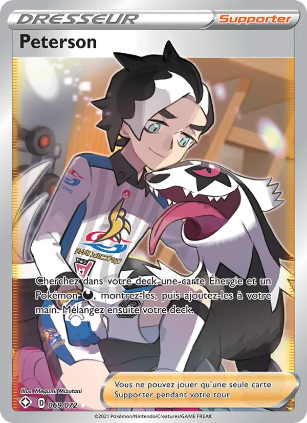Carte Pokémon Peterson de l'extension Destinées Radieuses