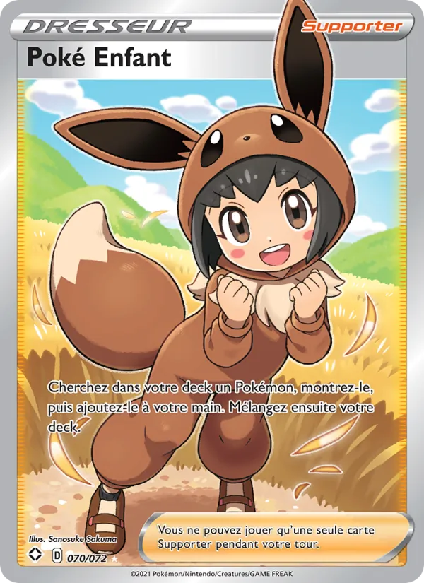 Carte Pokémon Poké Enfant de l'extension Destinées Radieuses