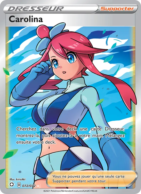 Carte Pokémon Carolina de l'extension Destinées Radieuses