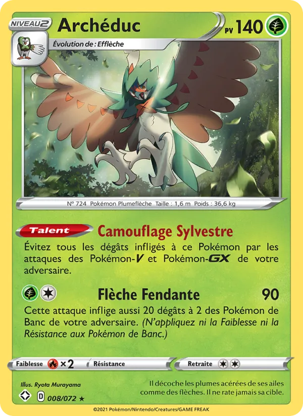 Carte Pokémon Archéduc de l'extension Destinées Radieuses