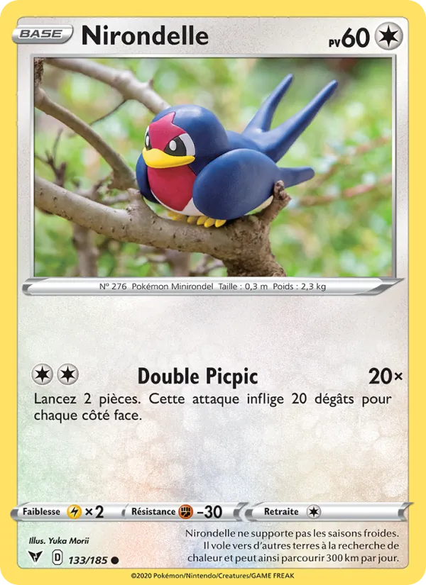 Carte Pokémon Nirondelle de l'extension Voltage Éclatant