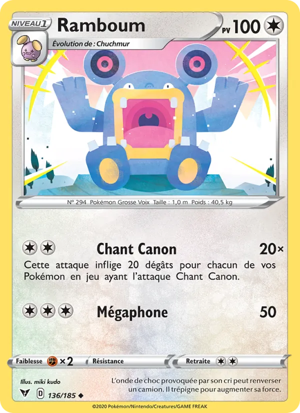 Carte Pokémon Ramboum de l'extension Voltage Éclatant