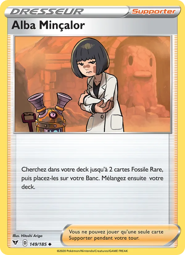 Carte Pokémon Alba Minçalor de l'extension Voltage Éclatant
