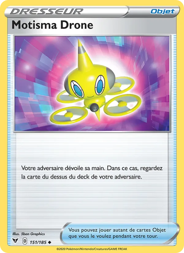 Carte Pokémon Motisma Drone de l'extension Voltage Éclatant