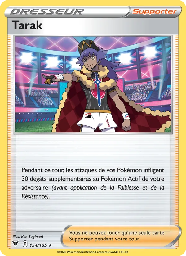 Carte Pokémon Tarak de l'extension Voltage Éclatant