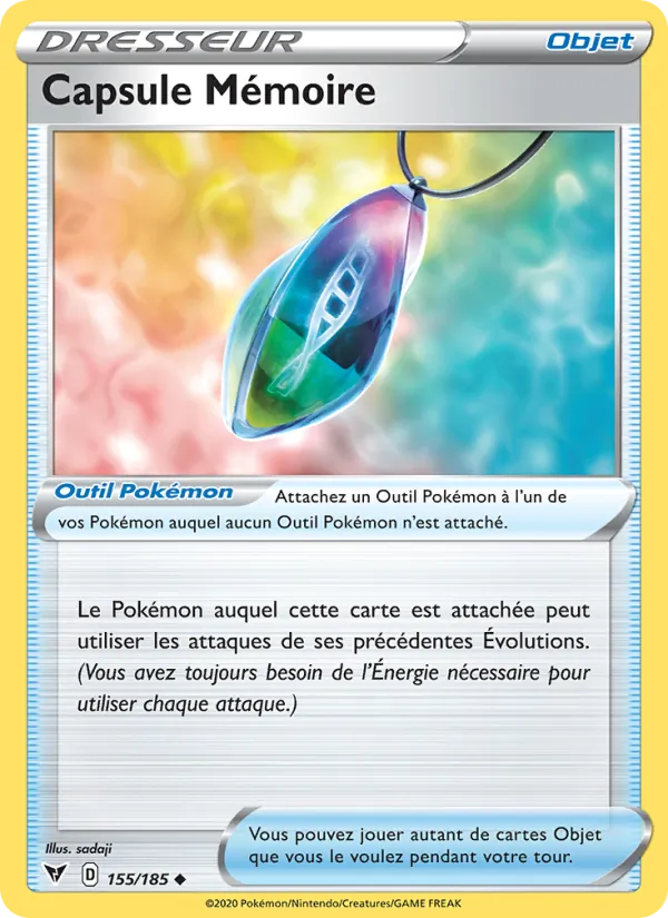 Carte Pokémon Capsule Mémoire de l'extension Voltage Éclatant